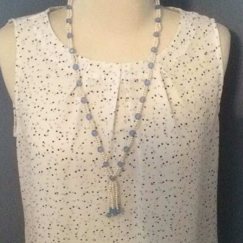 Handmade Pearl Beaded Necklace